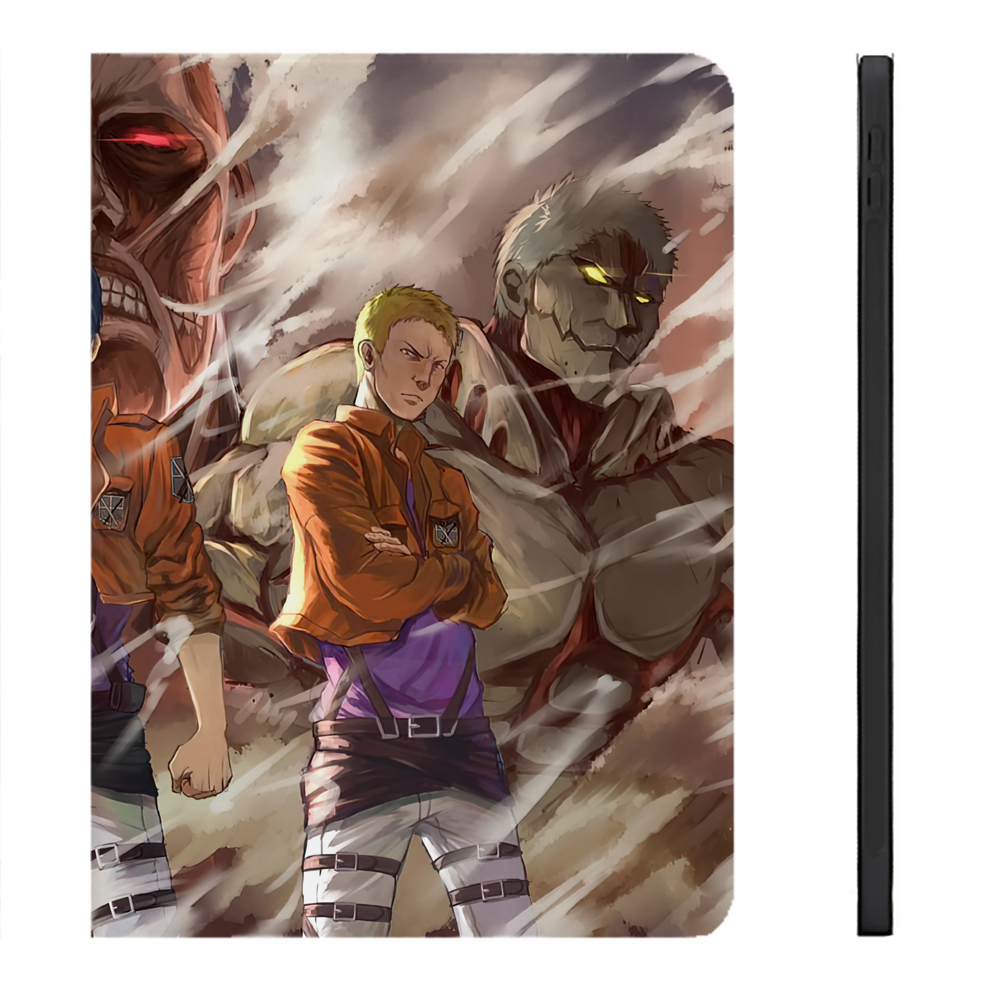 （画像用） 進撃の巨人 Attack on Titan IPadケース ペンホルダー付き ブックスタイルデザイン